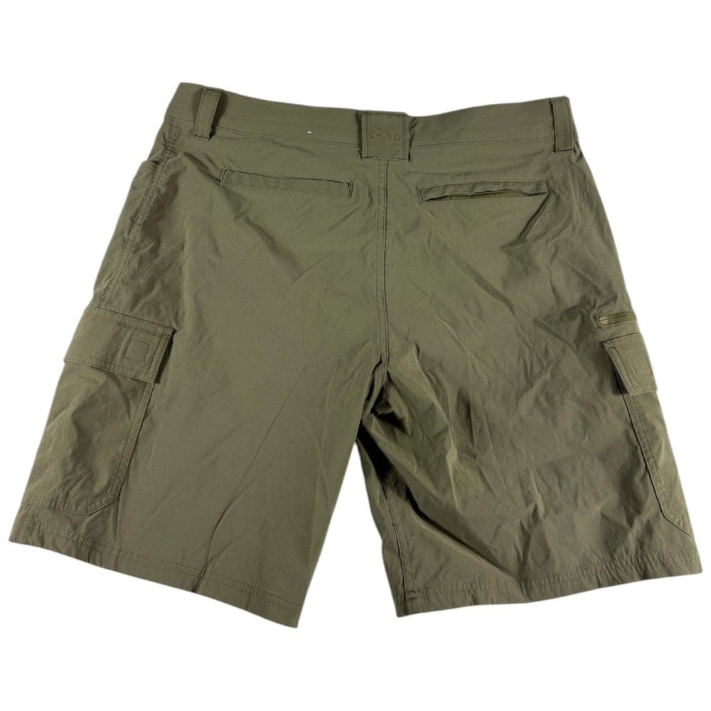 Orvis Cargo Shorts Mens Size 36 Olive Green Lightweight Stretch Rugged Durable - Picture 2 of 6